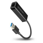 Axagon ADE-SR USB-A gigabit Etherneti adapter, juhtmega, USB, Ethernet, 1000 Mbit/s, must