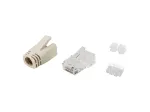 Equip Cat.6A RJ45 pistikute komplekt 100 tk l&auml;bipaistev valge