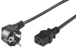 Microconnect PE07719005 toitekaabel Must 0,5 m CEE7/7 C19 pistikupesa