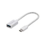 Microconnect USB3.1CAF02W USB-kaabel USB 3.2 Gen 1 (3.1 Gen 1) 0,2 m USB C USB A valge
