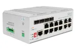 DIGITUS Gigabit Ethernet v&otilde;rgu PoE l&uuml;liti &ndash; 8 porti t&ouml;&ouml;stuslik, L2 hallatav, 4 SFP &uuml;leslingiga