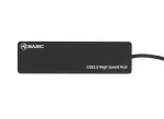 USB-jaotur Tellur Basic 4-pordiline USB 2.0 &mdash; must, 4x USB-A porti