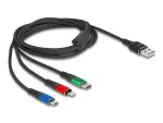DeLOCK 90156 USB laadimiskaabel 3-in-1, Type-A - Lightning / Micro USB / USB Type-C, 2 m, mitmev&auml;rviline