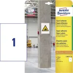 AVERY Zweckform Tugevalt kleepuvad paberetiketid, 210 x 297mm valge, ka keerulistele pindadele, siseruumidesse - 1 tk (L7877-20)