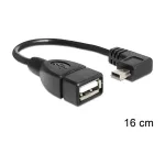 USB-kaabel DeLOCK 83245 0,16 m USB A Mini-USB B Must