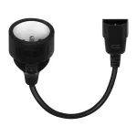 Savio CL-180 toiteadapteri kaabel IEC C14 - CEE 7/5, 15 cm