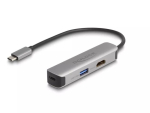 DeLOCK USB USB-C adapter HDMI-le, 4K 60 Hz, USB Type-A, USB USB-C PD 92 W