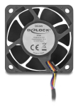 Arvuti korpuse ventilaator DELOCK 67300 &mdash; 60 mm aksiaalventilaator, 24 V, kuullaager, must