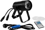 LED-efektvalgusti EUROLITE PST-15W DMX 1 LED &mdash; kompaktne lava-/stuudiovalgusti DMX-juhtimisega