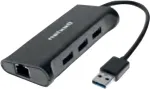 Dexlani dokkimisjaotur 310723 &mdash; 3&times; SuperSpeed USB 3.0 porti, 1&times; Gigabit Ethernet (10/100/1000)