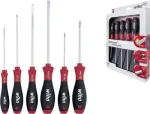 Wiha 07153 kruvikeerajate komplekt SoftFinish, 6 tk, sirge/Pozidriv