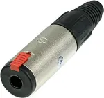 Neutrik NTR-NJ3FC6 - -25 - 70 &deg;C - Must - Punane - H&otilde;bedane - EIA RS 453 - IEC 60603-11 - IEC 68-2-20 (NJ3FC6)