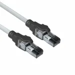 ACT Hall 2 meetrit S/FTP CAT6A IDC 4PPoE / PoE++ 100W LSZH paigalduskaabel RJ45 pistikutega
