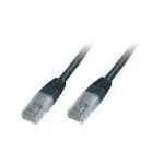 Wentronic Goobay CAT 5e v&otilde;rgukaabel, U/UTP, must, 0,5 m - CCA vasksegu (68643)