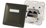 Pistikupesa ShiverPeaks S/CONN 74280-A &mdash; 2&times;RJ-45, Cat6a, 500 MHz, metallkorpus, antratsiit