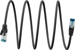 Goobay &uuml;lipainduv CAT 6A &uuml;henduskaabel S/FTP (PiMF), must (79285)