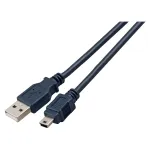 EFB USB 2.0 &uuml;henduskaabel Type A &ndash; Mini B 5-pin Classic Black 1,5m
