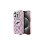 Karl Lagerfeld KLHMP15XHMCKMHP iPhone 15 Pro Max 6,7 inch Roosa IML Monogram Karl & Choupette Head MagSafe Korp