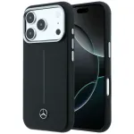 Mercedes-Benz Leather Semi Wrap Iconic Line MagSafe &uuml;mbris iPhone 17 Pro jaoks, must