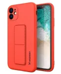Wozinsky Apple Kickstand Case Flexible Silicone iPhone 11 Red