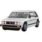 COBI 24662 Volkswagen Golf GTI (1976-1983) ehituskomplekt, 1:35, valge