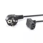 SBOX PC toitekaabel Schuko &ndash; IEC C13 2m Must
