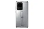 Samsung Galaxy S20 Ultra Protective Standing Cover Case Silver