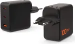 UAG SRGE Laadija 100W GaN seinadapter 2x USB-C ja 1x USB-A, EU/UK/US pistikutega (must)