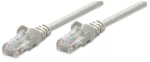 Intellinet 319768 Cat5e U/UTP &uuml;henduskaabel, 3 m, RJ45-RJ45, CCA, PVC, kullatud kontaktid, snagless, hall