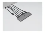 Corsair USB100 7-pordiline USB-C jaotur 4 USB 3.0 Type-A ja 3 USB-C pordiga, 5Gbps, alumiinium, must