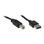 GoodConnections Alcasa USB 2.0 A/B kaabel 0,5 m must