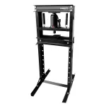 NEO TOOLS 20 Tonni h&uuml;drauliline t&ouml;&ouml;koja press, H-raam, manuaalne, reguleeritav alus, punane/must