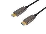 Equip HDMI 2.1 aktiivne optiline kaabel, 10 m, 8K/60Hz, HDMI t&uuml;&uuml;p A (standardne) &ndash; HDMI t&uuml;&uuml;p A (standardne), 3D, heli tagasikanal (ARC), must