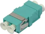 SYNERGY21 LC Duplex Multimode Fiiberoptiline Adapter, 50/125&micro;m, Aqua, Flangeless S215481
