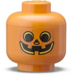 Hoiukarp room copenhagen LEGO Storage HEAD Pumpkin Mini oranž Must &mdash; kompaktne m&auml;nguasjade ja tarvikute korraldaja