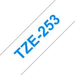 Sildilint Brother TZe253 24mm sinine valgel