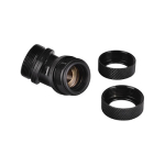 Thermaltake Pacific PETG 45&deg; kaksikpuristusliitmik, v&auml;lisl&auml;bim&otilde;&otilde;t 16 mm, G1/4, must (CL-W098-CA00BL-A)