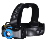 Pealamp Ledlenser MH7 Must Blue &mdash; laetav LED-pealamp, 400 luumenit, sisseehitatud aku