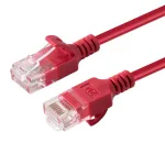 Microconnect V-UTP6A01R-&otilde;huke v&otilde;rgukaabel Punane 1 m Cat6a U/UTP (UTP)