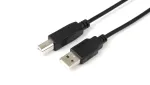 Microconnect USBAB03B USB-kaabel USB 2.0 0,3 m USB A USB B Must