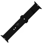 Silikoonrihma komplekt FIXED FIXSST2-434-BK Apple Watch 42/44/45mm &mdash; must fikseeritud sportdisain
