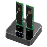 CoreParts MS-CLONER-SATA salvestusseadmete &uuml;hendusdokk USB 3.2 Gen 2 (3.1 Gen 2) USB-C Must