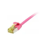 patch-kaabel RJ45, CAT6A 500Mhz, 0,15m, magenta, U/FTP, &otilde;huke &uuml;markuju d=3,8mm, TPE/LSZH(Superflex), AWG32, Cat.7 toorkaardliga, Synergy 21 (S217380V3)