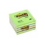 3M Post-it Notes Cube 2028-NB, 76 x 76 mm, neoonroheline