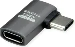 ROLINE USB4 40G Type C Adapter ST/BU 90&deg; Flat Alu (12.03.2932)
