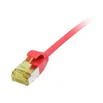 Paigalduskaabel RJ45, CAT6A 500Mhz, 0,15m, punane, U/FTP, &otilde;huke &uuml;mmargune d=3,8mm, TPE/LSZH(Superflex), AWG32, Cat.7 toorkaabliga, Synergy 21 (S217340V3)
