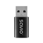 Savio AK-81 videokaabli adapter USB USB-C USB Type-A must