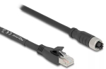 V&otilde;rgukaabel DeLOCK 80591 M12 - RJ-45 Cat5e 3m Must