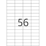 Eemaldatavad sildid HERMA A4 52,5x21,2 mm valge 1400 tk