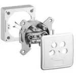 Wentronic Goobay SET 4-auguline antennipistikupesa, 2dB - l&auml;bi- v&otilde;i l&otilde;pp-pistikupesa, DC-l&auml;biviik (67089)